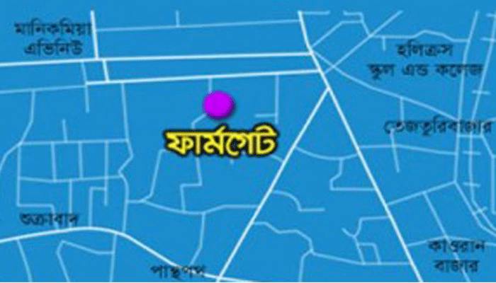 ফার্মগেটে রাইদা পরিবহনের বাসে আগুন