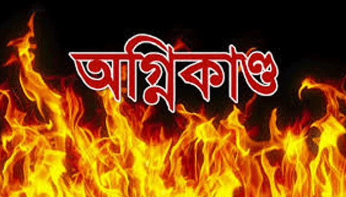 নীলফামারীর ডোমারে অগ্নিকাণ্ডে ৪০টি বসতঘর পুড়ে ছাই