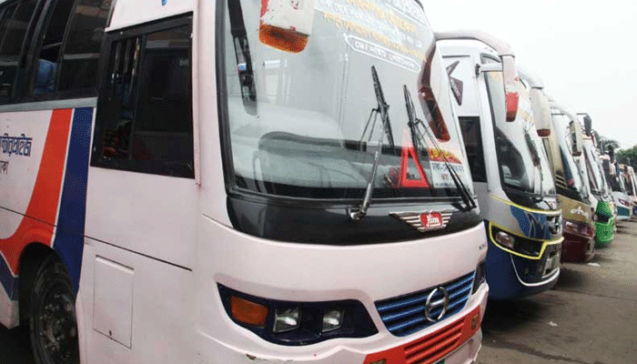 মহাখালীতে বাস শ্রমিকদের অঘোষিত ধর্মঘট