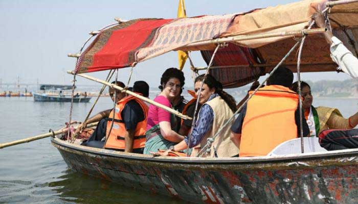 আজ প্রিয়াঙ্কার নৌযাত্রা শেষ হবে মোদীর বারাণসী ঘাটে