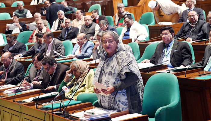 সংসদে শোক প্রস্তাবে প্রধানমন্ত্রী