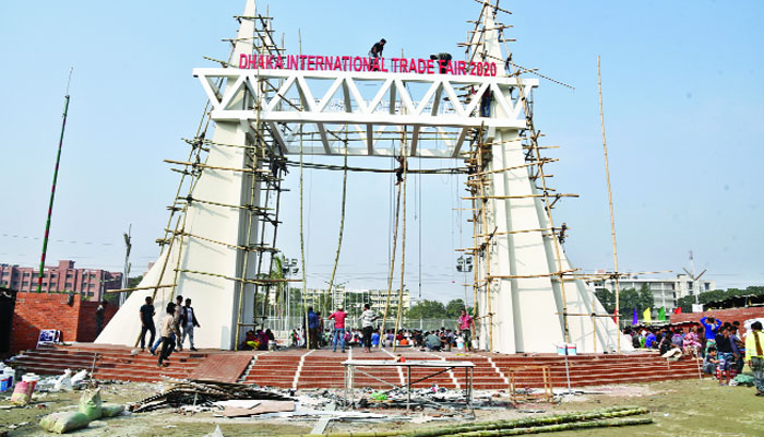 বাণিজ্যমেলা শুরু,এখনো শেষ হয়নি সাজসজ্জা