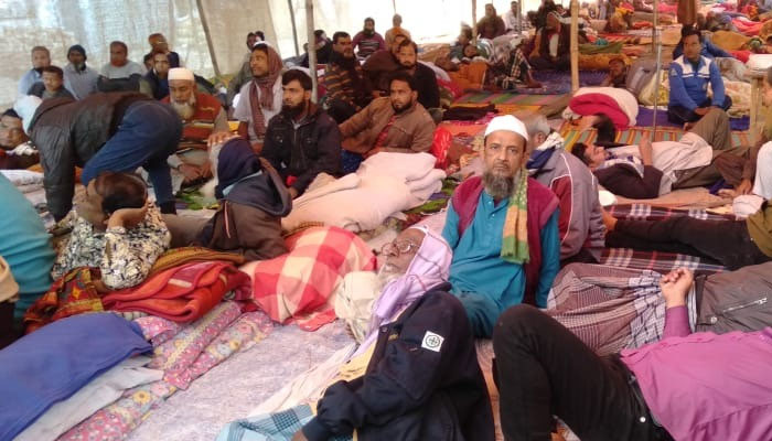 পাটকল শ্রমিকদের দাবির পক্ষে সন্তানদের বিক্ষোভ