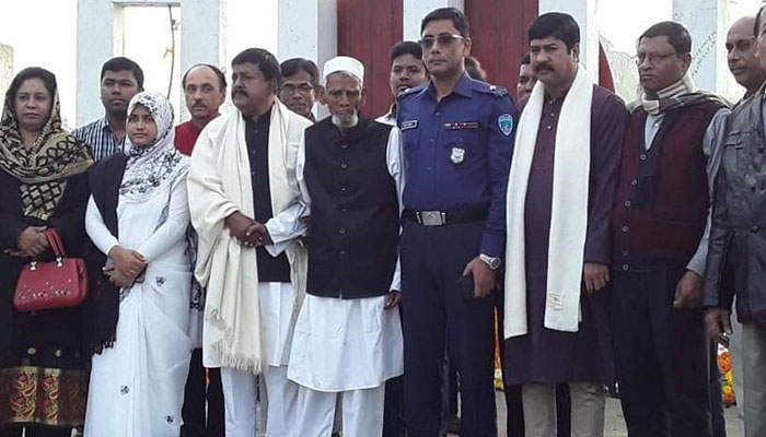ভাষা সৈনিক মিয়া মতিন পেলেন সংবর্ধনা