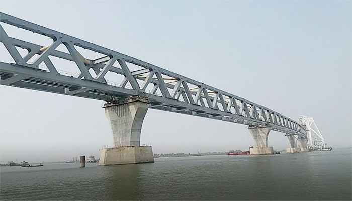 দৃশ্যমান হলো সেতুর ৩ হাজার ৯শ’ মিটার