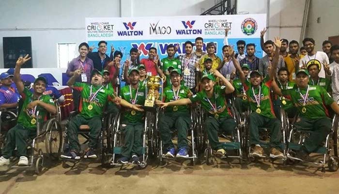 অনুদান পাচ্ছেন হুইলচেয়ার ক্রিকেটাররাও