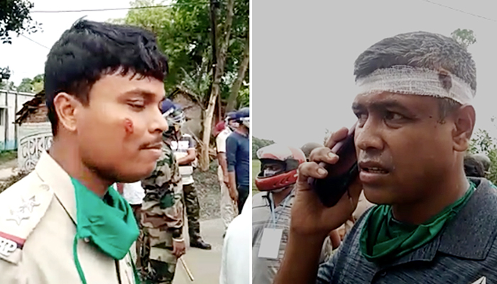 ত্রাণ বিতরণে দলাদলি, সংঘর্ষে পুলিশকে পেটালো জনতা