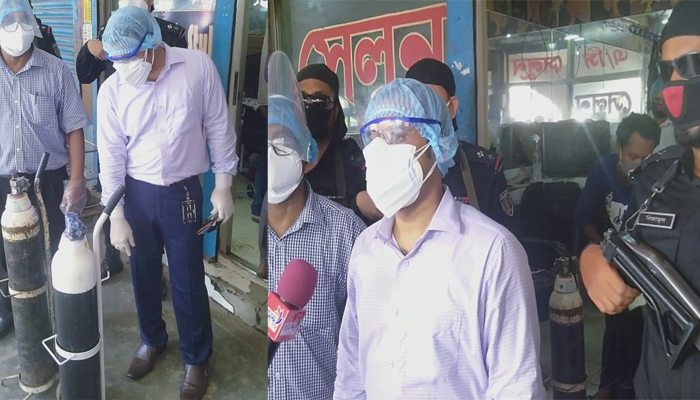 সেলুনেও বিক্রি হচ্ছে অক্সিজেন সিলিন্ডার