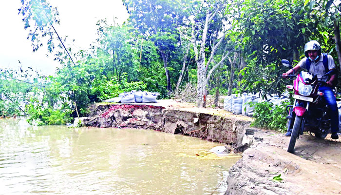নদী গিলছে জনপদ!