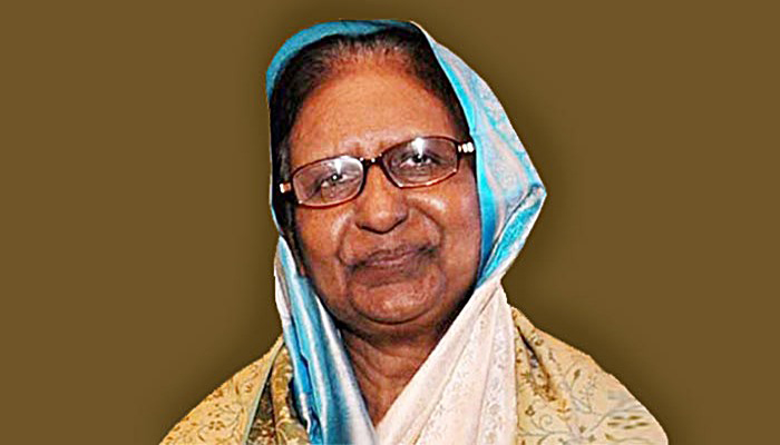 চলে গেলেন সাবেক স্বরাষ্ট্রমন্ত্রী সাহারা খাতুন