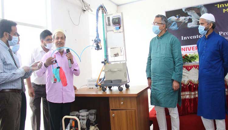 স্বল্পমূল্যে উন্নত ভেন্টিলেটর মেশিন উদ্ভাবনের দাবি