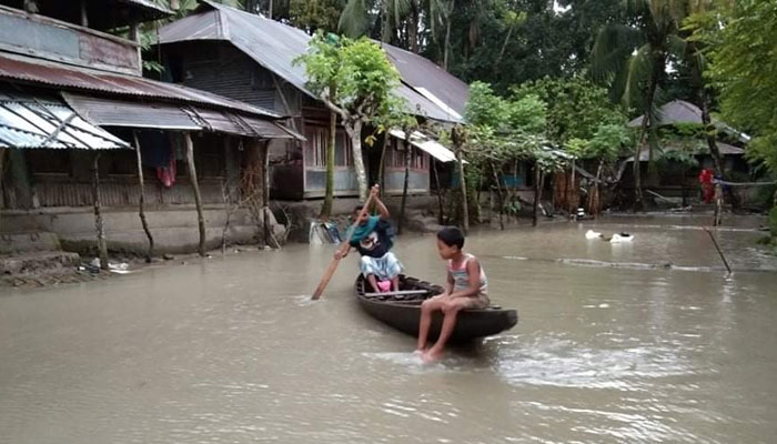 ভান্ডারিয়ার গ্রামীণ জনপদ পানিতে নিমজ্জিত