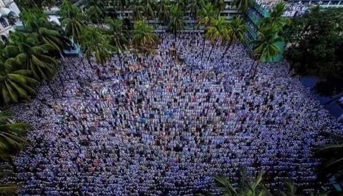 আল্লামা শফীর জানাজায় লাখো মুসল্লির সমাগম