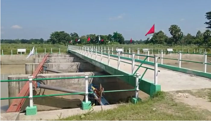 ভরাশঙ্খ খালে নির্মিত হাইড্রোলিক এলিভেটর ড্যাম উদ্বোধন