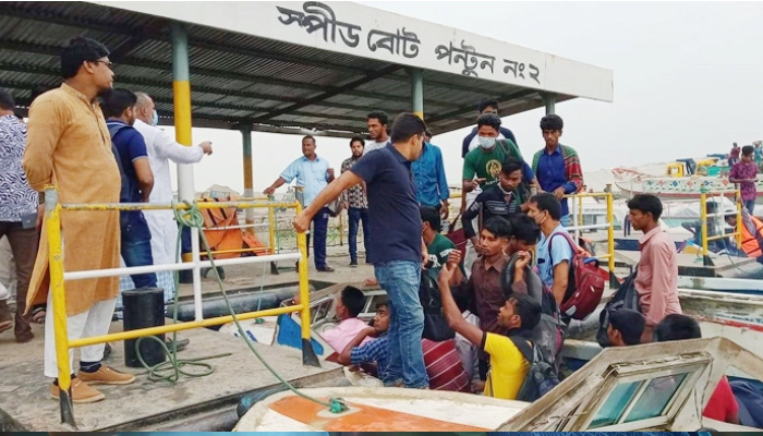 কাঁঠালবাড়ী-শিমুলিয়া রুটে এবার লঞ্চও বন্ধ
