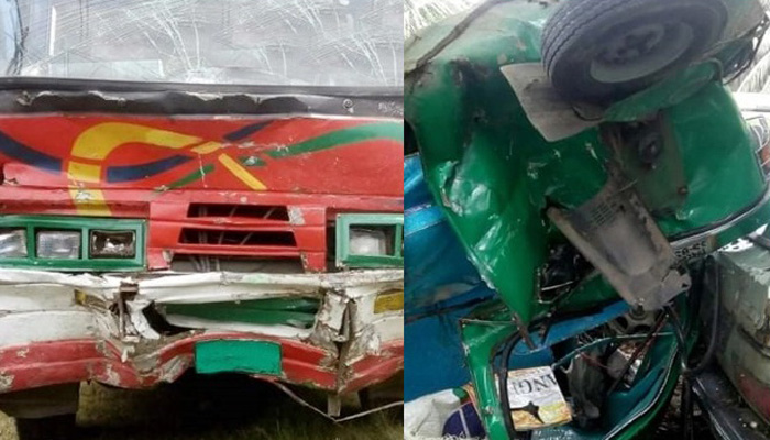 মানিকগঞ্জে বাস-অটোরিকশা মুখোমুখি সংঘর্ষে নিহত ৭