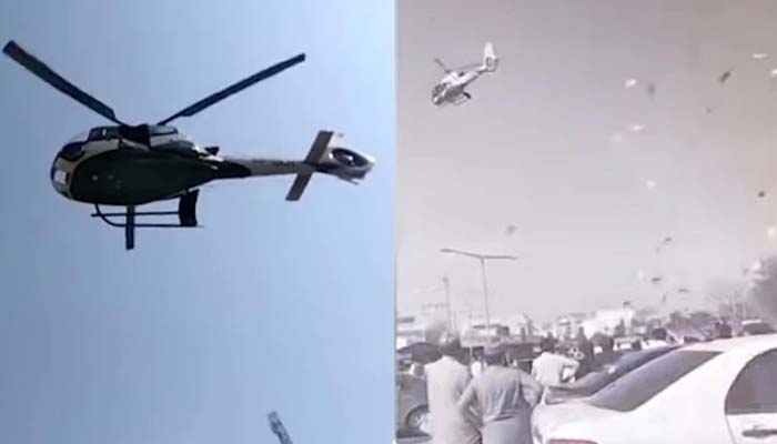 ছেলের বিয়েতে হেলিকপ্টার থেকে ১৫ কোটি টাকা ওড়ালেন বাবা!