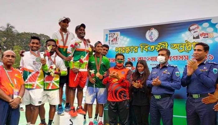 টেনিসে এককে রাজশাহীর ইমন, দ্বৈতে রঞ্জন-দিপুর সোনা জয়
