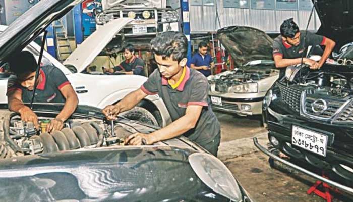 কর্মহীন মটর মেকানিকদের ত্রাণ ও রেশনের দাবি