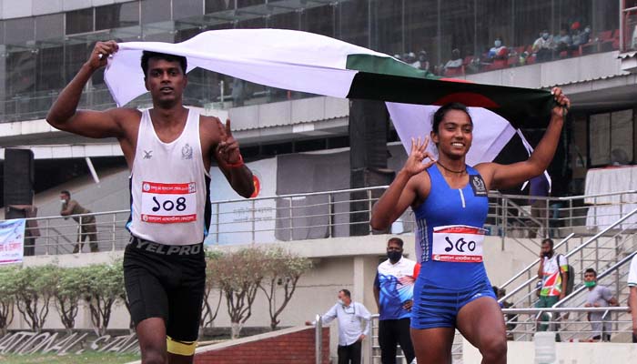 ইসমাইল ও শিরিন দ্রুততম মানব-মানবী 