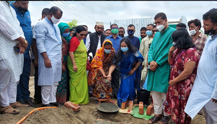 করতোয়া পাড়ের উচ্ছেদ হওয়া ৩৫ পরিবার পাচ্ছে পাঁকা বাড়ি