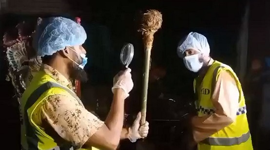 কুমিল্লার পূজামণ্ডপ থেকে নেওয়া হনুমানের সেই গদা উদ্ধার