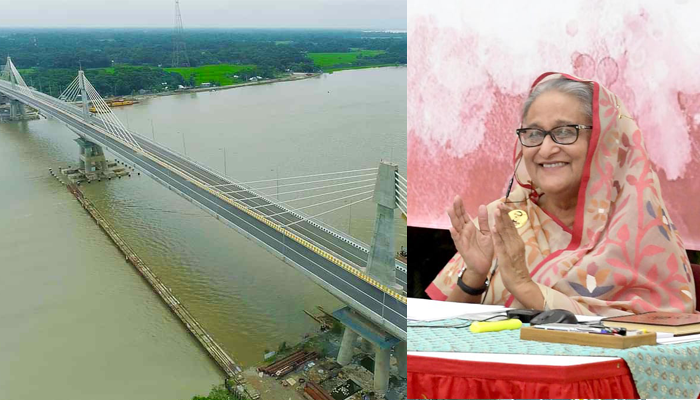 স্বপ্নের পায়রা সেতু উদ্বোধন করলেন প্রধানমন্ত্রী