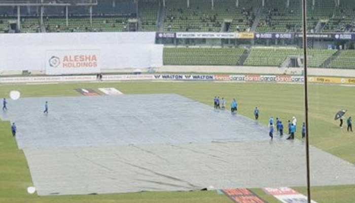 ঢাকা টেস্ট: বৃষ্টির কারণে তৃতীয় দিনের খেলা পরিত্যক্ত