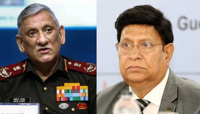 ভারতের প্রতিরক্ষা প্রধানের মৃত্যুতে পররাষ্ট্রমন্ত্রীর শোক