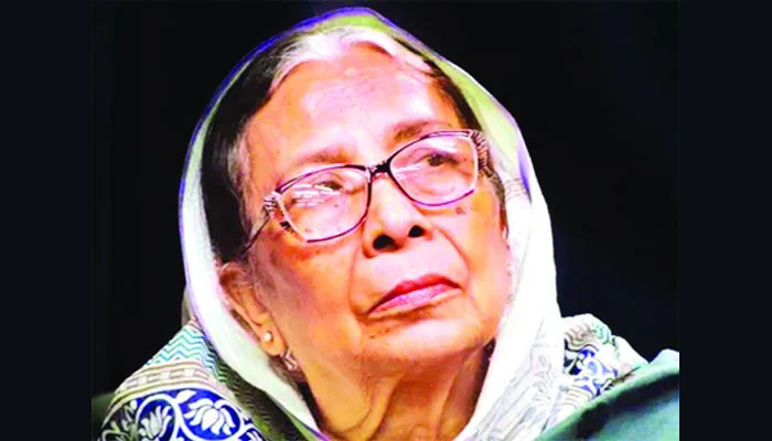 শহীদজায়া বেগম মুশতারী শফী আর নেই