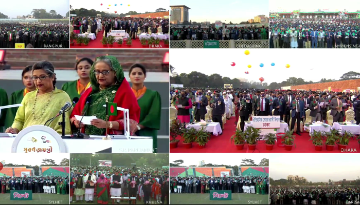 প্রধানমন্ত্রীর কাছে উন্নত-সমৃদ্ধ দেশ গড়ার শপথ নিলেন দেশবাসী (ভিডিও)