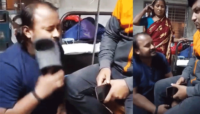 বাবার সামনে তরুণের মুখে জুতা মারলেন ছাত্রলীগ নেতা