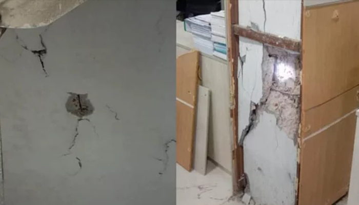 রাজধানীর মতিঝিলে ১৫ তলা ভবনে ফাটল