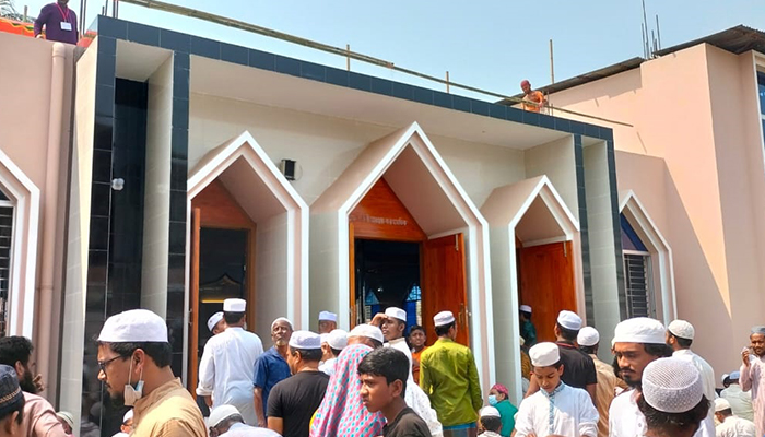 দৃষ্টিনন্দন তাড়াইল বাজার বড় জামে মসজিদের উদ্বোধন
