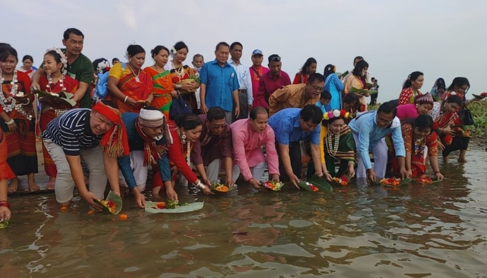 রাঙ্গামাটিতে পাহাড়ি জনগোষ্ঠীর বৈসাবি উৎসব শুরু