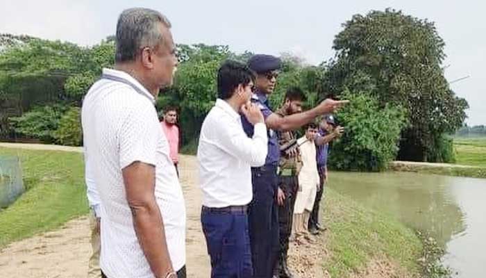 ছাতকে ৩০ হেক্টর বোরো পানির নিচে