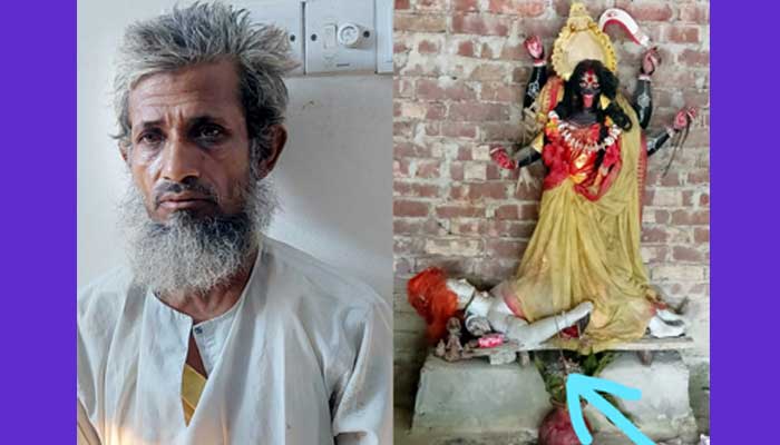 মন্দিরে কোরআন রেখে পালানোর সময় এক ব্যক্তি আটক