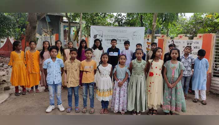 এফ আর আদর্শ বিদ্যাকাননে রবীন্দ্র-নজরুল জয়ন্তী উদযাপিত