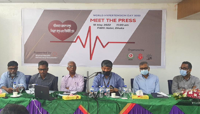 দেশে প্রতি ৫ জনে একজন উচ্চ রক্তচাপে আক্রান্ত