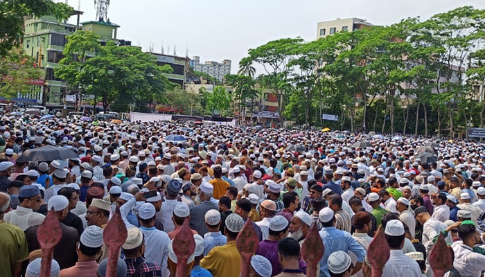 মুহিতের জানাজায় লোকে লোকারণ্য