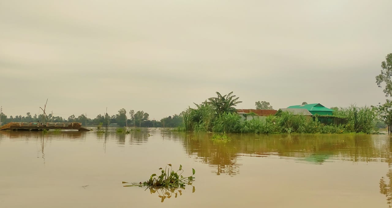 টানা বর্ষণে তিস্তা নদীর পানি বৃদ্ধি, নিম্নাঞ্চল প্লাবিত