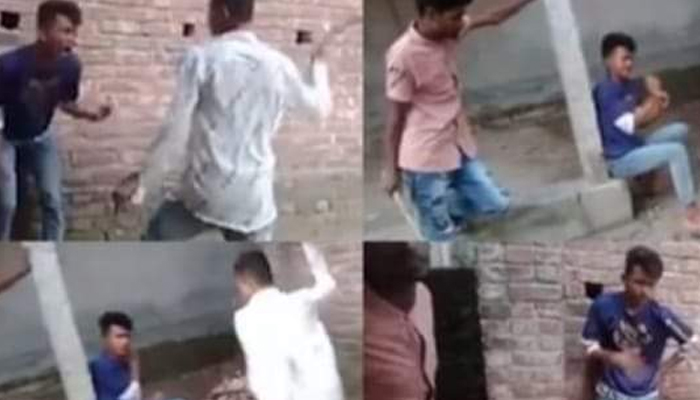 ফেসবুকে লাইভে ছাত্রকে ডেকে নিয়ে লাঠি দিয়ে মারধর