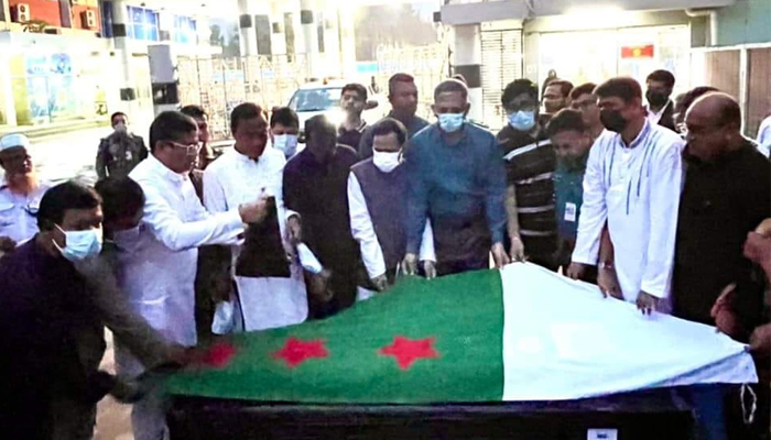 নির্মল রঞ্জন গুহর মরদেহ ঢাকায় পৌঁছেছে, শেষকৃত্য শুক্রবার