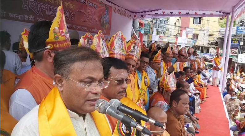 আঘাত এলে প্রতিরোধ করুন: জন্মাষ্টমীর শোভাযাত্রায় তথ্যমন্ত্রী
