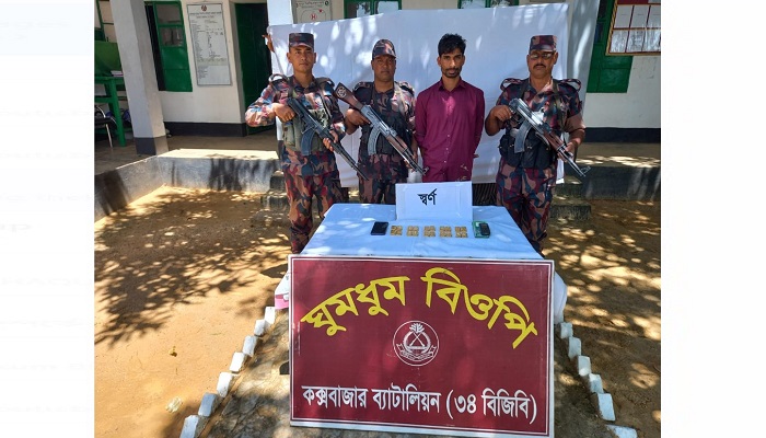 বিজিবির অভিযানে স্বর্ণ ও ইয়াবাসহ এক পাচারকারী আটক