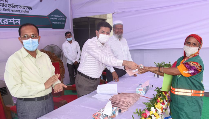 ১৭০ পরিচ্ছন্নকর্মীকে প্রধানমন্ত্রীর উপহারের বাসার চাবি হস্তান্তর