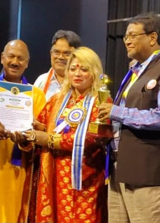 মহাত্মা গান্ধী অ্যাওয়ার্ড পেলেন আনিসা