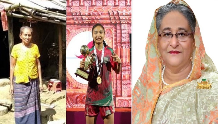 গোলরক্ষক রূপনাকে বাড়ি উপহার প্রধানমন্ত্রীর