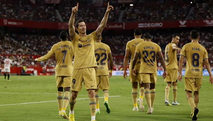 সেভিয়ার বিপক্ষে বড় জয় বার্সেলোনার