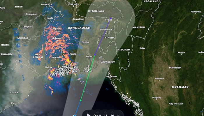 কিছুটা দুর্বল হয়ে পড়েছে সিত্রাং